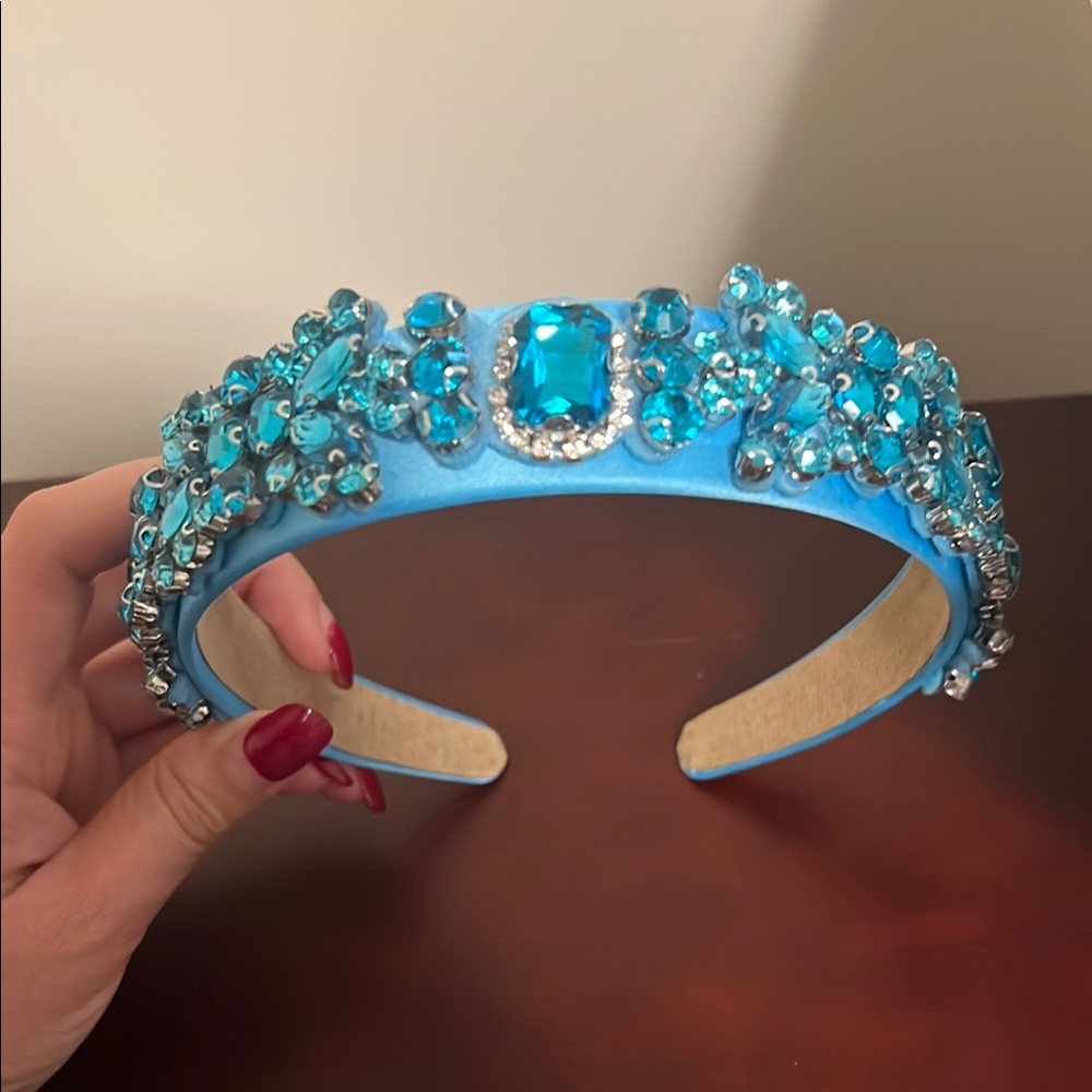 Blue Embellished Headband